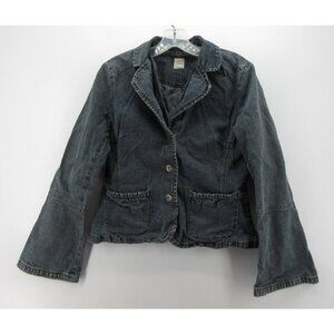 NOA NOA Blazer Medium Jacket Chore Coat Denim Utility Classic Stretch
